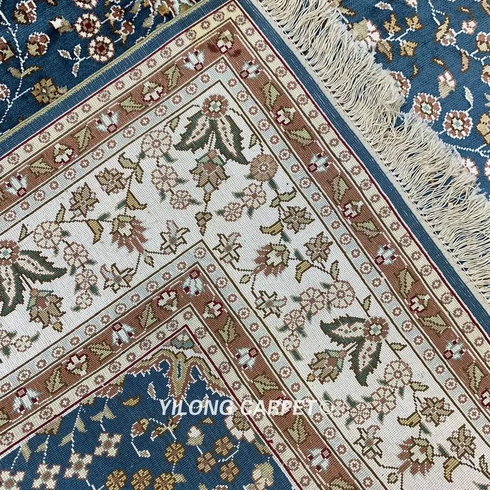 Yilong 4,5 'x6. 5' персидский шелковый ковер ручной работы Домашний Декор винтажный ковер(HF316B