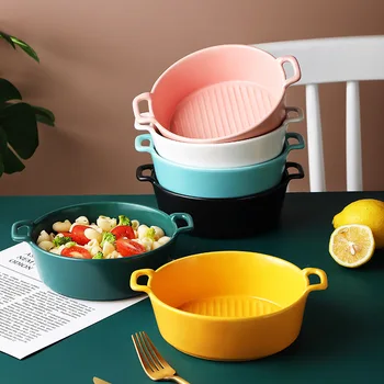 

Ceramic ramen bowl European porcelain cute mixing rice Fruit Salad Dessert Snack bowls cereal soup bowl set Kitchen tableware