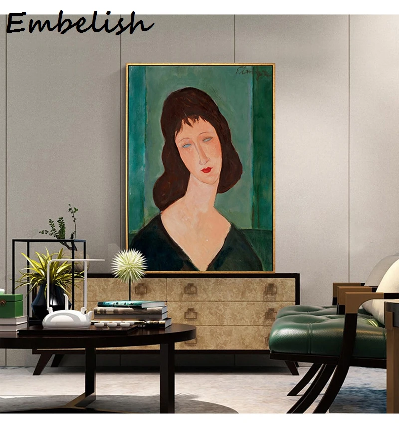 1 шт. знаменитый рисунок Пикассо классический Amedeo Modigliani HD картины на холсте для