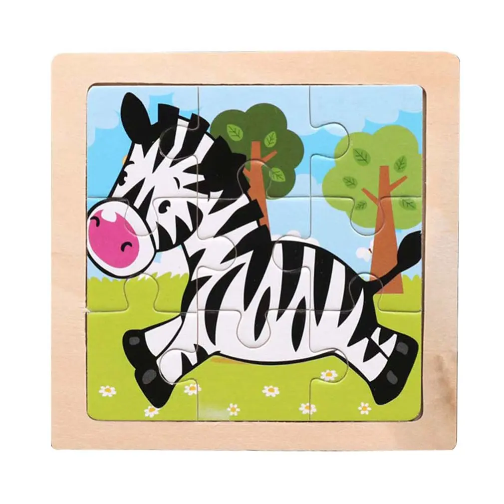 

1PCS 3D Paper Jigsaw Puzzles for Children Kids Toys Cartoon Animal Puzzles Educational Tool Mini Puzzle Toy for Children
