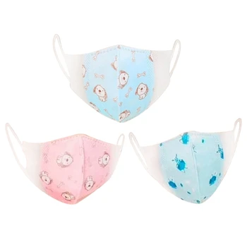 

1Pcs PM2.5 Filter Face Mask 4 Layers Mask Children Mouth Mask Face Cotton Masks Anti-Dust Vertical Folding Non Woven Mask