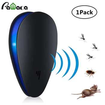 

Ultrasonic Pest Repeller Mosquito Killer Anti Insect Repellent Ant Household Electronic Insecticide US/UK/EU Plug Black