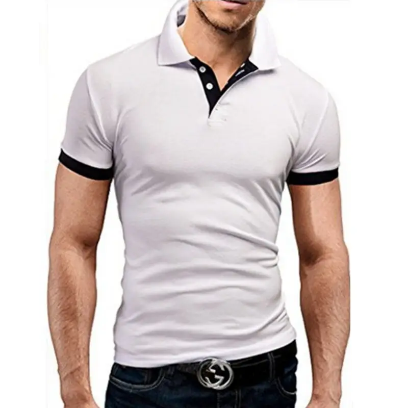 Ropa de Hombre Polo camisa 5xl hombres casual Delgado transpirable verano Polo camisa 10 цветов Hombre sólido manga corta