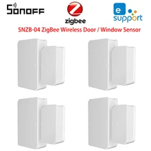 SONOFF SNZB-04 ZigBee WiFi porte/fenêtre capteur EWeLink App Notification domotique intelligente travail avec SONOFF ZigBee pont