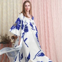 Женская ночная рубашка костюм женский длинный халат женская одежда платье осень