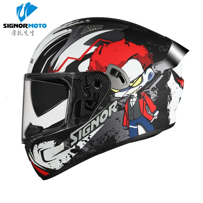 16 Полнолицевой мотоциклетный шлем с человеком-пауком DOT Casco Moto Racing внедорожный Кроссовый мотоциклетный шлем Casco винтажный шлем для мотокросса - Цвет: 16