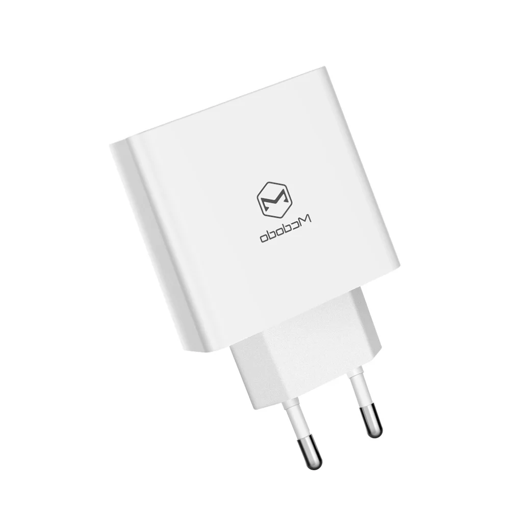 EU WHITE Mcdodo EU USB зарядное устройство для iPhone X XR XS Max для xiaomi samsung huawei светодиодный дисплей 3 порта USB быстрая зарядка 3A адаптер для телефона - Тип штекера: EU WHITE