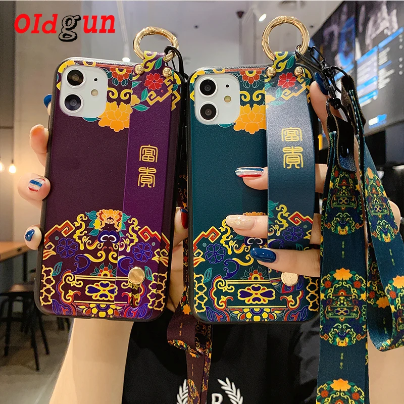 

2019 new iPhone phone couple shell rich iPhoneX XS XR XSMax Chinese style protective shell soft 11pro 11proMAX mobile phone bag