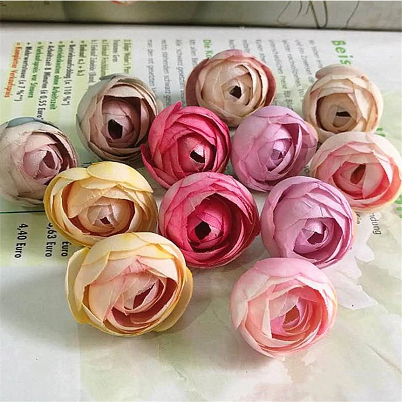 

10PCS/pack Silk Camellia Bride Bouquet Artificial Flowers Christmas Party Faux Fake Flowers Wedding Home Decoration 13 Colors