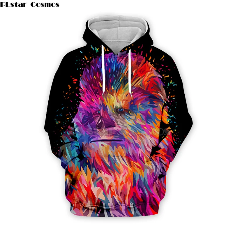 

color Star Wars Chewbacca by Alessandro Pautasso Artist Tees 3D Print hoodies/Sweatshirt Men Women long sleeve streetwear