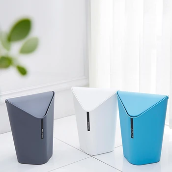 

Kitchen Office Waste Bin Small Trash Can Mini Desktop Litter Trash Little Tabletop Trashbox for Desk Car Trash Bin