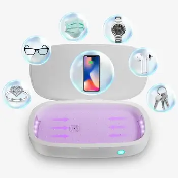 

New Ultraviolet Mask Disinfection Box Mask Ozone Sterilization Box Aromatherapy Disinfection Wireless Charger Box