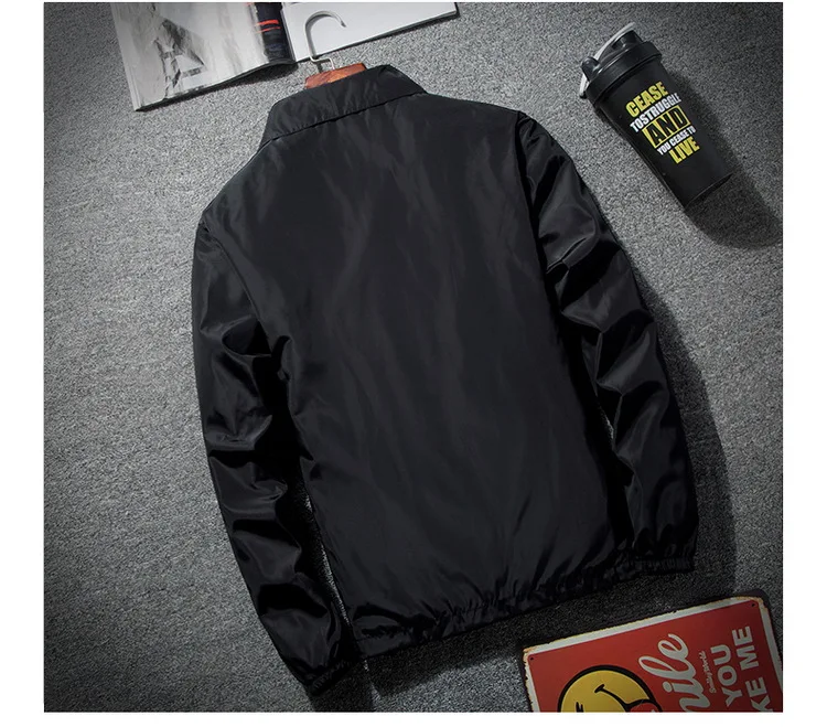 Весеннее и осеннее пальто большого размера, Мужская одежда, куртка с воротником-стойкой, уличный Тренч, пальто с логотипом