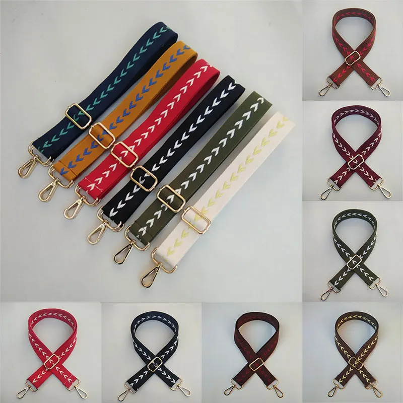 

Shoulder Bags Strap Rainbow Color Crossbody Replacement Belt Adjustable Bag Belt Decorative Bag Handle Diy Bag Accessories