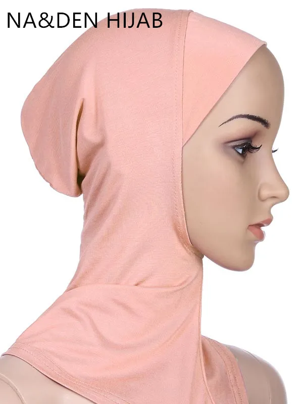 

Head wear neck cover Women full cover Inner hat Modal Muslim headscarf Underscarf Islamic inner Cap Neck head bonnet 12pcs/lot