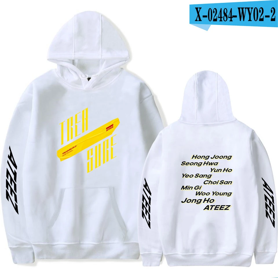 As picture ATEEZ последняя толстовка мужская и женская модная осенняя и зимняя поп певица толстовка с капюшоном защита Женский Мужской пуловер - Цвет: As picture