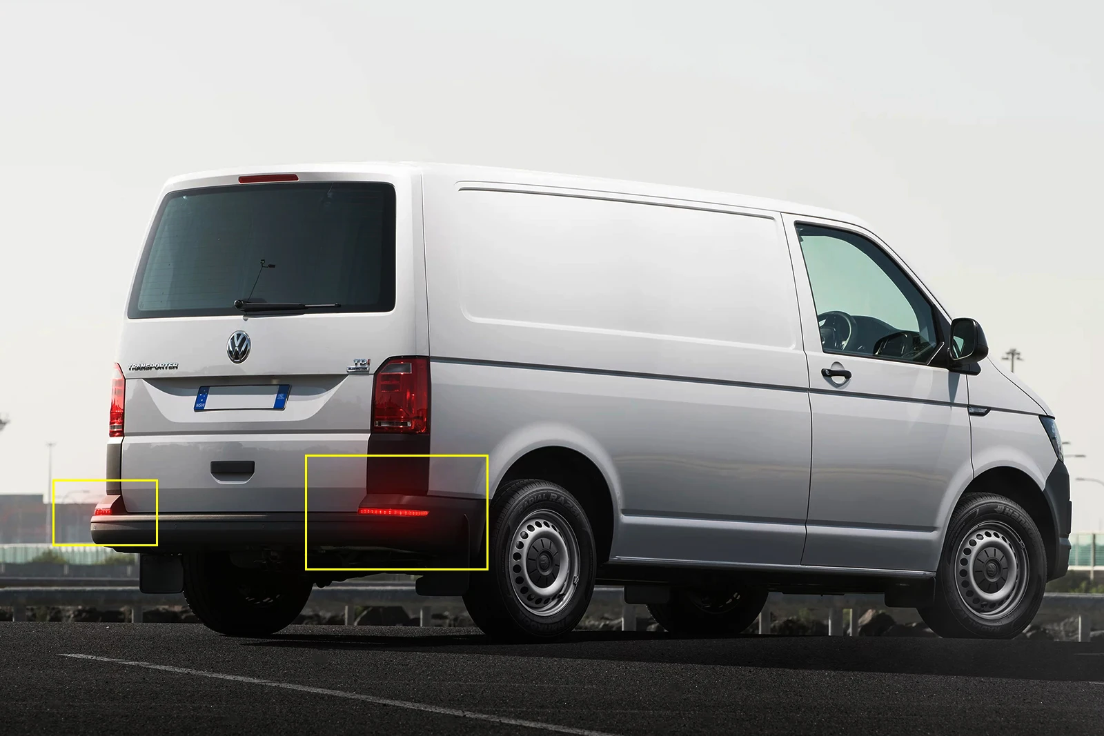 2x для VW T6 транспортер года задний бампер отражатель светодиодный стоп-сигнал светильник
