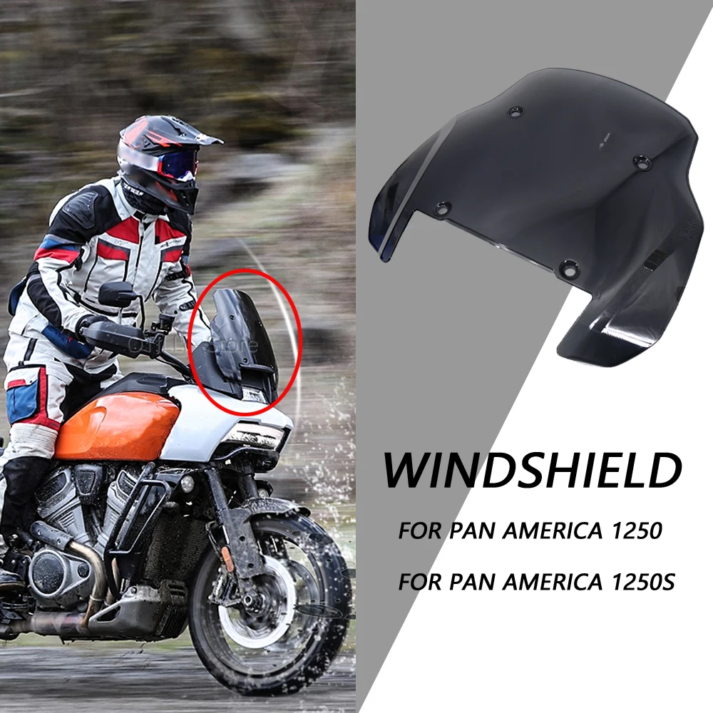 

NEW Motorcycle Windscreen Windshield Deflector Protector Wind Screen FOR HARLEY PAN AMERICA 1250 S PA1250 S PANAMERICA1250 2021