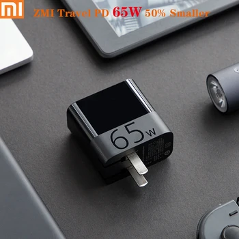 

IN STOCK Xiaomi ZMI Travel light Charger 65W Cute 50% Smaller Smart Output PD QC 3.0 USB-C Cable For Android iOS Laptop Switch