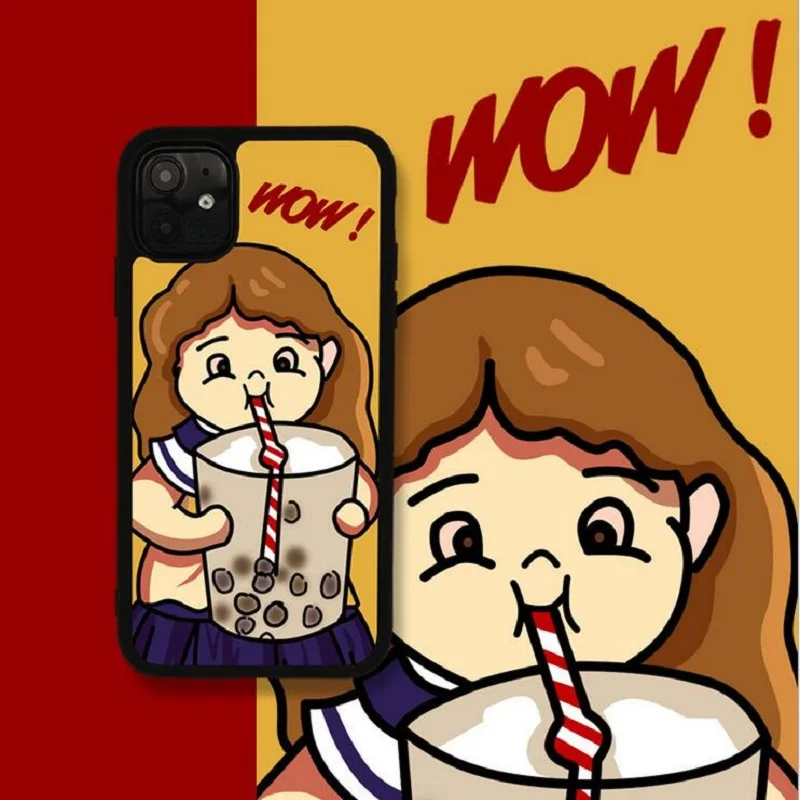 For iphone 11 pro case 7 6 6s 8 plus XR X XSMAX PROMAX cases package soft silica gel individuality doll phone cover coque |