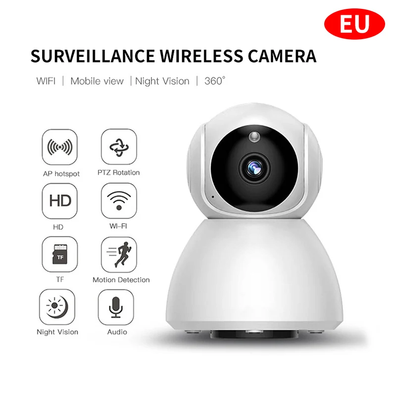 IP камера видеонаблюдения 720P Wi Fi с автослежением|Компактные видеокамеры| |