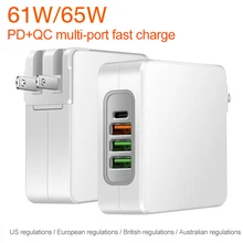 65 Вт Быстрое зарядное устройство адаптер PD 2,0 для iPhone 11 Pro Xs QC 3,0 зарядное устройство для мобильного телефона samsung a50 huawei P30 USC C зарядное устройство