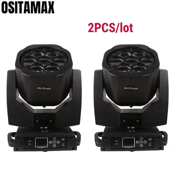 

Bee Eye LED Beam Moving Head Light 7x15w RGBW Zoom Wash Light DJ Equipment Stage Lighting Party Wedding Beam B Eye Disco Lights