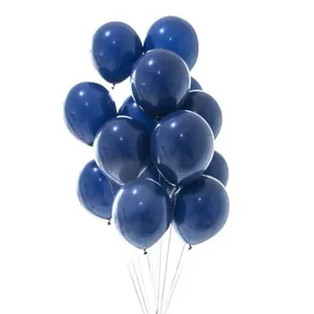

XXYYZZ 10PCS 10/12inch Ink Blue Latex Balloons Dark Blue Helium Air Balloon Birthday Wedding Decoration Party Balloon Supplies