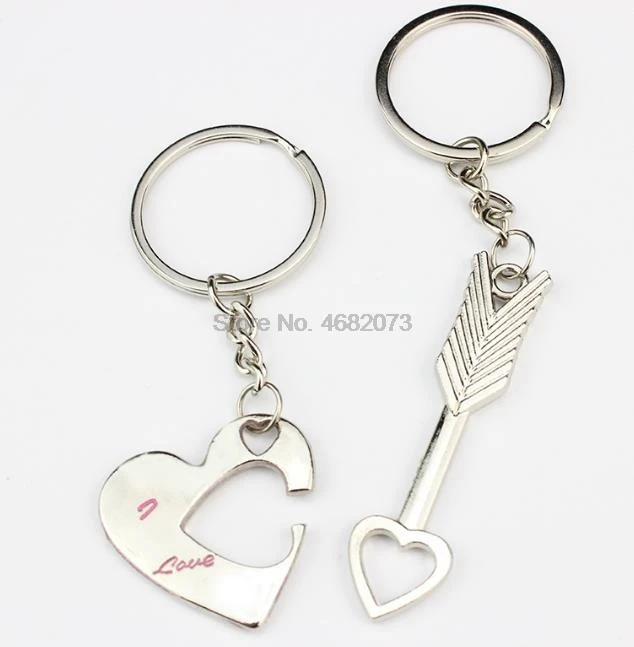 by DHL/Fedex 1000set Design key Chain Arrow Pendant I Love You Couple keychain Surprised Valentine's Day Gift Custom | Автомобили и