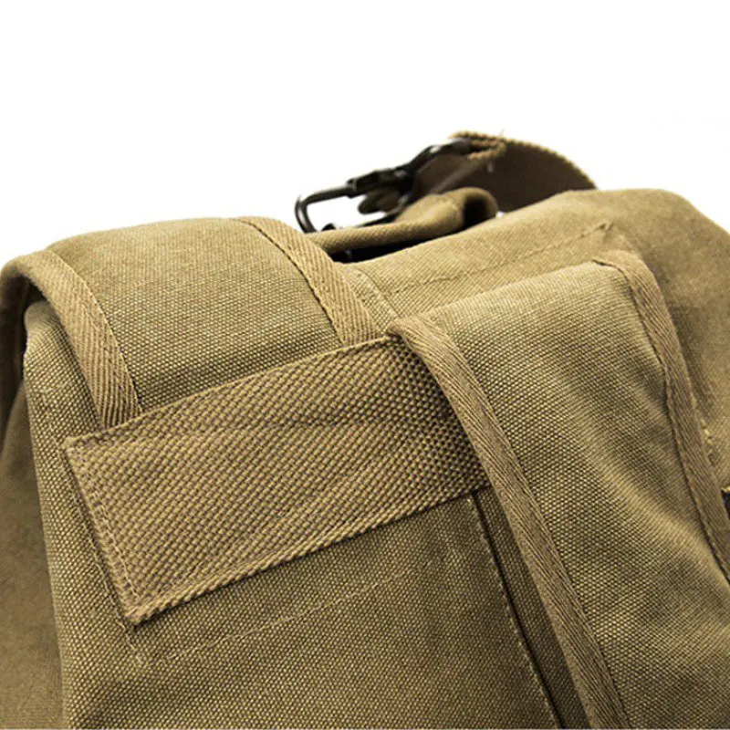 Large Capacity Men Women Travel Bag Tactical Climbing Backpack Hiking Bags Canvas Bucket Shoulder Sports Bag