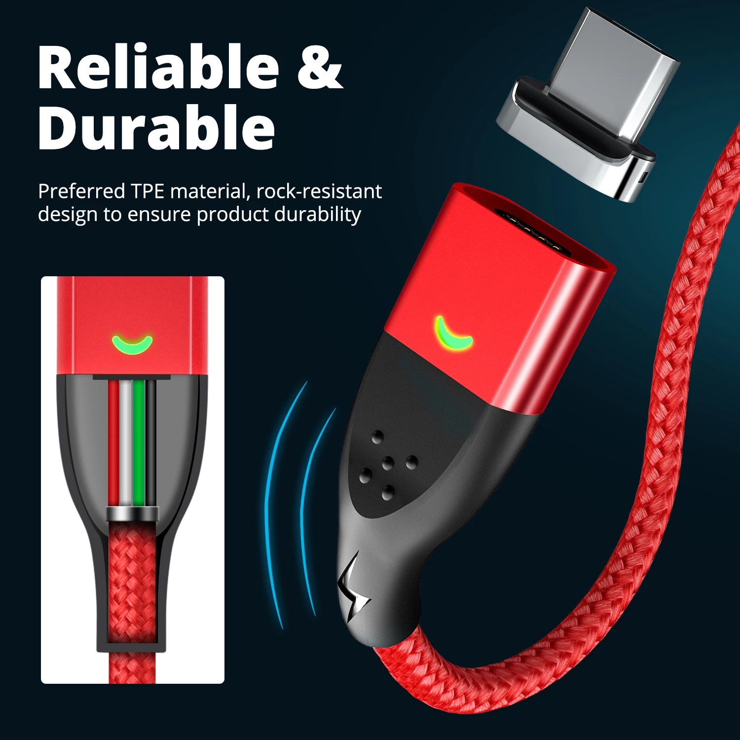Кабель FONKEN Micro USB магнитный кабель для Iphone 12 11 Type C шнур передачи данных Магнитный