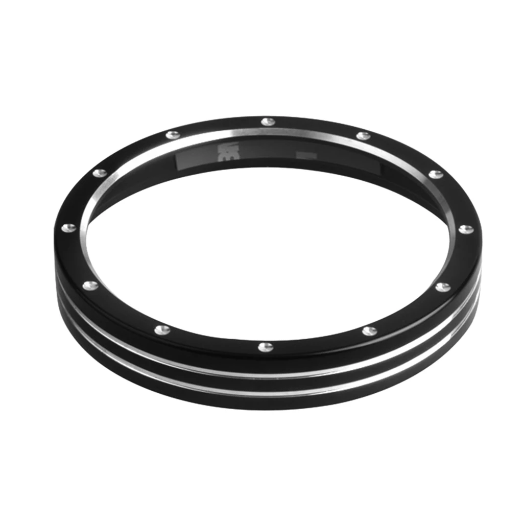 

Motorcycle Chrome Speedometer Trim Gauge Bezel Kit For 883 1200 Black