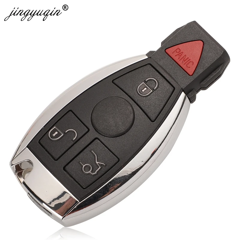 Tanie Jingyuqin BGA Style 2 3 4 przyciski zdalny inteligentny klucz samochodowy 315 Mhz 433 MHz dla MB Mercedes BENZ E S 2 obsługuje oryginalny NEC BGA Fob