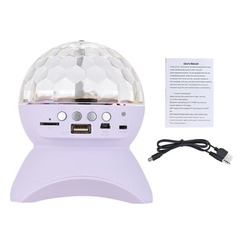 

Hot New Mini Crystal Ball Wireless Speaker Music Player with Special RGB Color Changing Disco DJ Stage LED