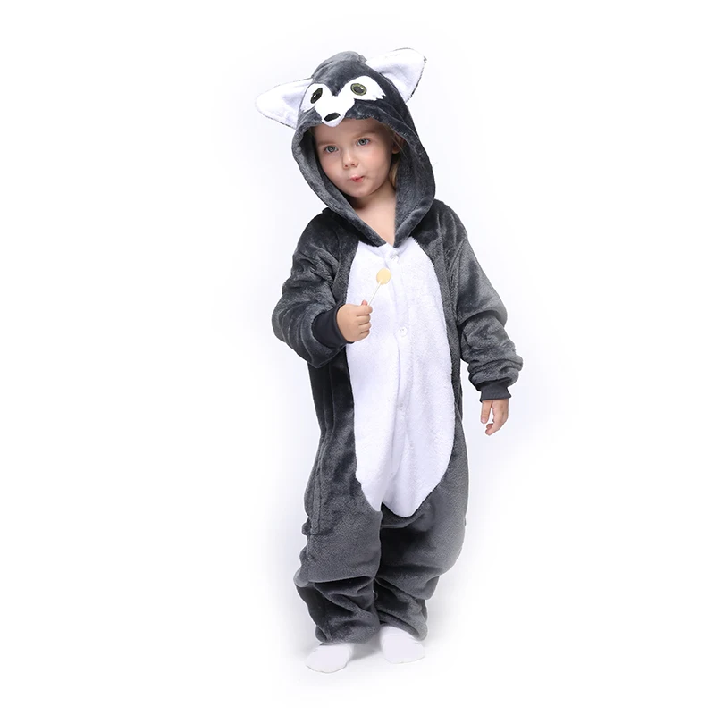 Pijamas de animales y Lobo para niños y divertido, traje de una pieza _ - AliExpress Mobile