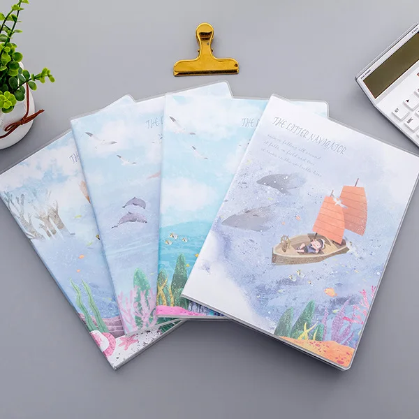 B5 большой блокнот из ПВХ для студентов бумажный планировщик Bullet Journal Agenda школьный дневник записная книжка простой блокнот тетрадь для упражнений - Цвет: Ramdon 1 pc E