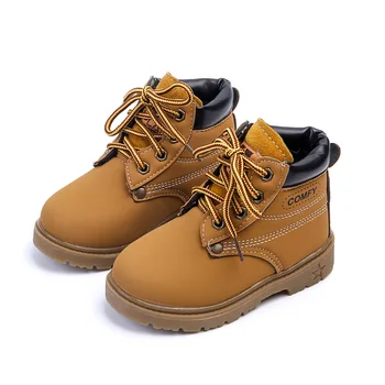 COMFY KIDS children sneakers boots shoes warm fashion sneakers casual boys girls leather boots shoes children
