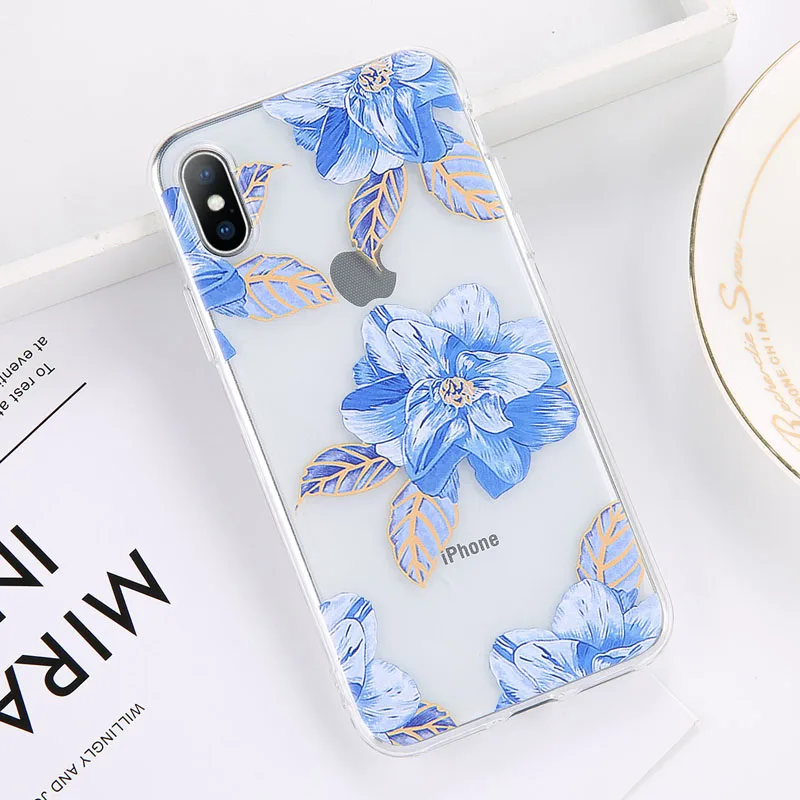 AC4694 Чехол USLION с зелеными листьями для iPhone 11 Pro XR XS Max X, 3D Рельефный цветочный чехол для телефона iPhone 6, 6 s, 7, 8 Plus, мягкие силиконовые чехлы - Цвет: AC4694