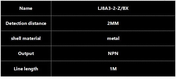 M8 Бесконтактный переключатель LJ8A3-2-Z/BX датчик металла переключатель концевой датчик NPN три линии нормально открытый 24 В