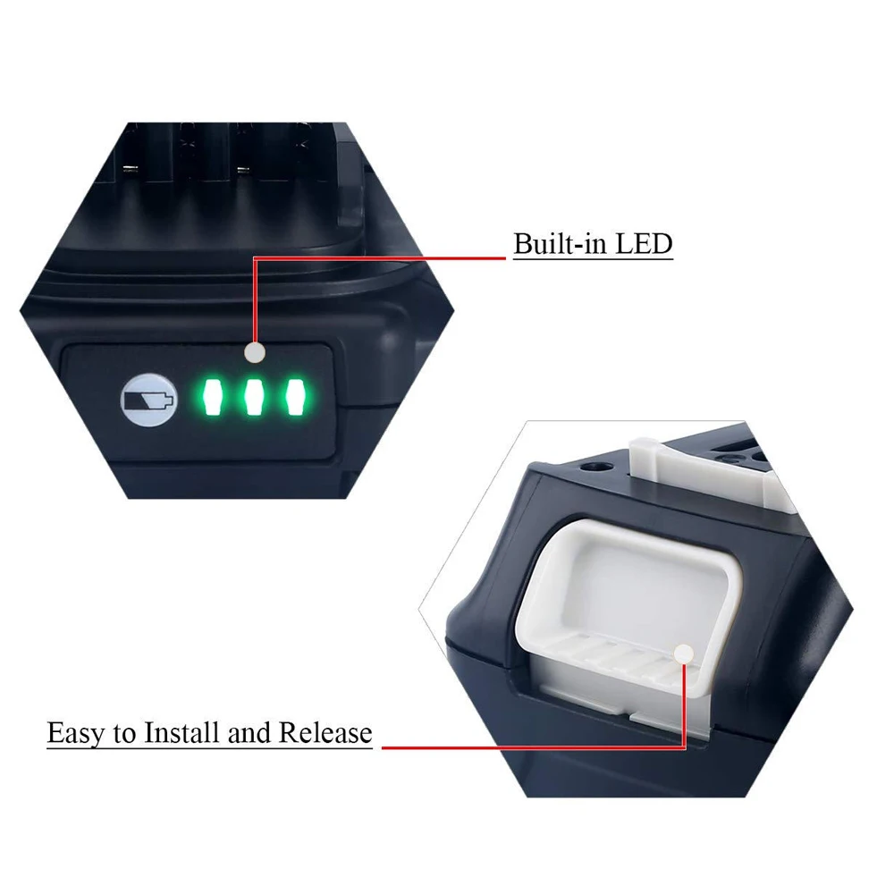 Probty-bateria Li-ion Recarregável para Makita Ferramentas Elétricas 12v 10.8v 3000mah 6000mah Bl1016 Bl1015 Bl104 Df331d - Image 2