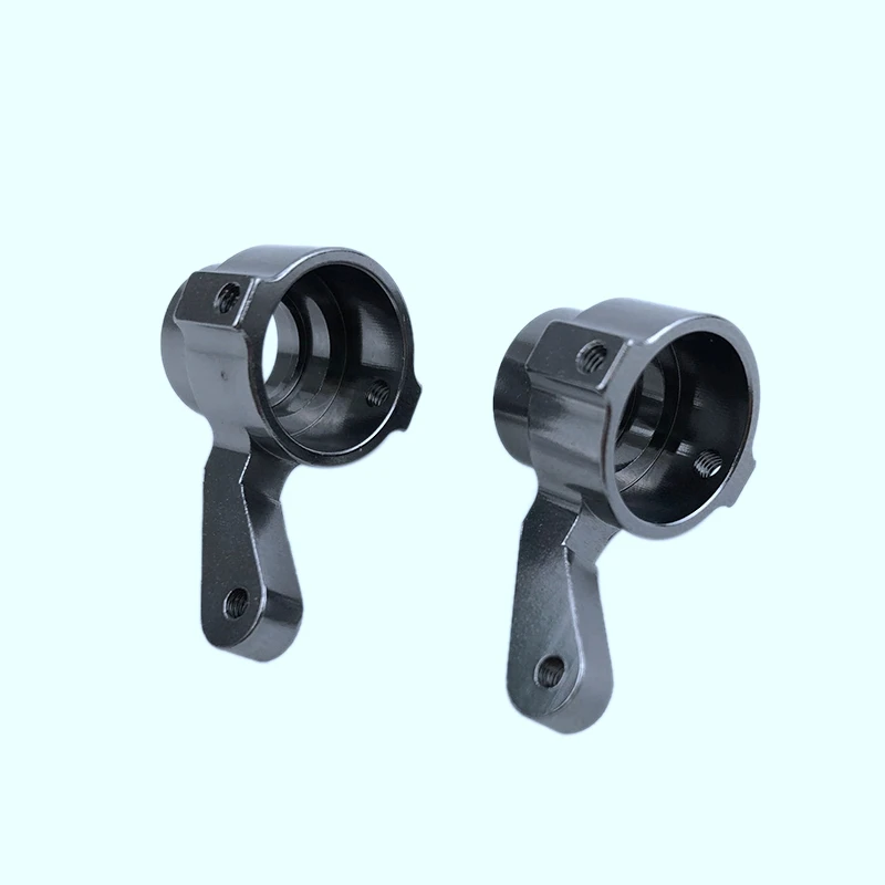 

2Pcs Metal Front Hub Carriers Steering Cup for 1/16 WPL RC Car Accessories Titanium