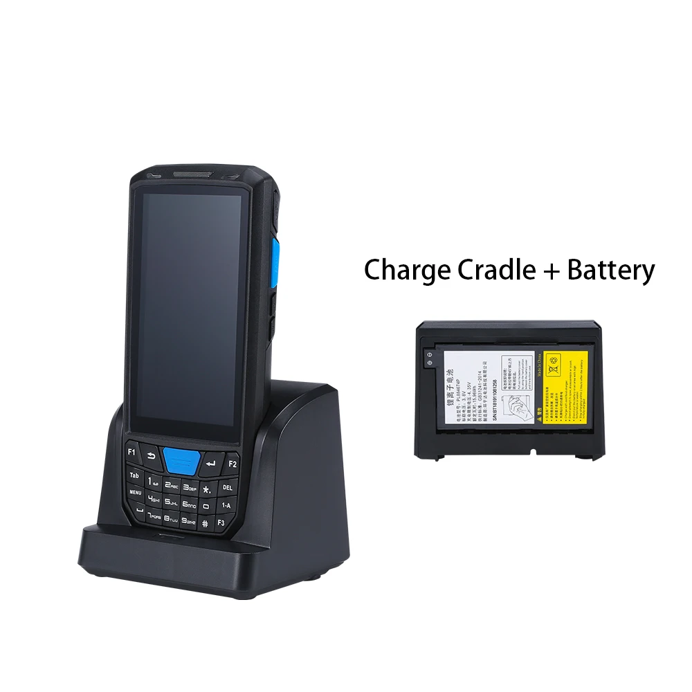 Дешевый Фабричный Android КПК сканер штрих-кода с 2G+ 16G Wifi WCDMA NFC док-станция портативный терминал мобильный компьютер