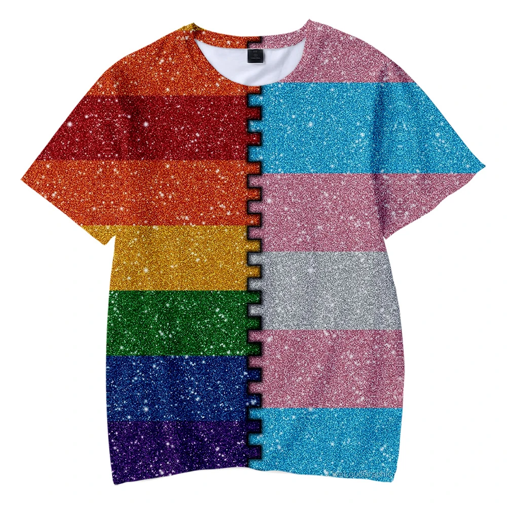 Camisetas con estampado 3D de LGBT para hombres y mujeres, ropa informal holgada de con arcoíris, ropa de calle para niños, Tops|Camisetas| - AliExpress