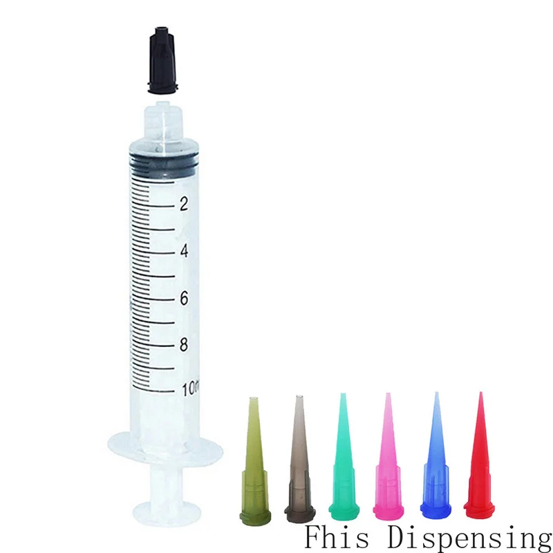 6pcs Luer Lock 10ml Syringes With Tip Assortment Caps Adhesives Glue