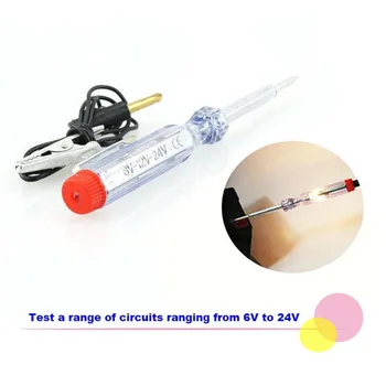 

System Circuit Tester 6/12/24V Continuity Light Pen Replaceable Detector