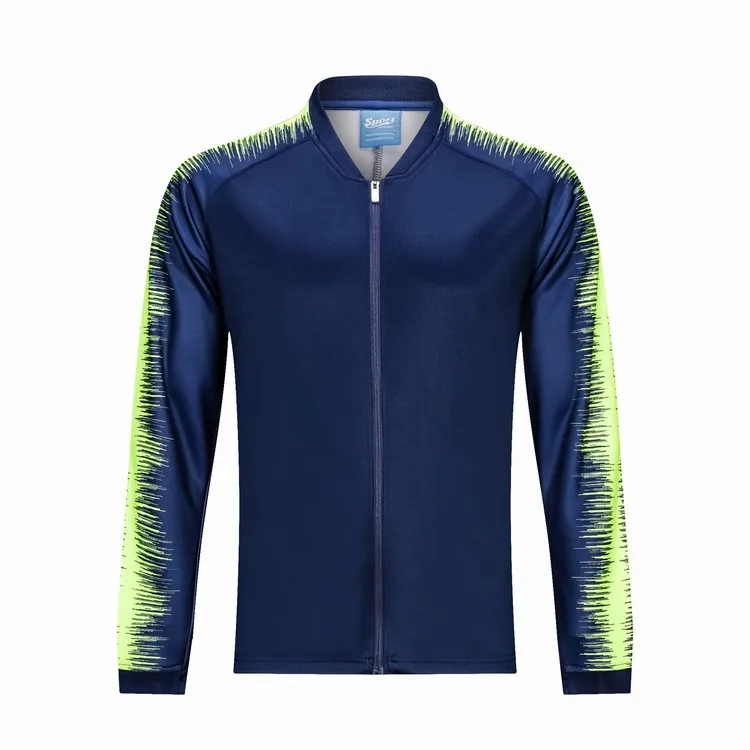 Printed Contrast Color Fashion & Sports Coat Autumn And Winter Outdoor Clothing Football Training Suit Long-sleeve Suit Uniform Printed Contrast Color Fashion & Sports Coat Autumn And Winter Outdoor Clothing Football Training Suit Long-sleeve Suit Uniform