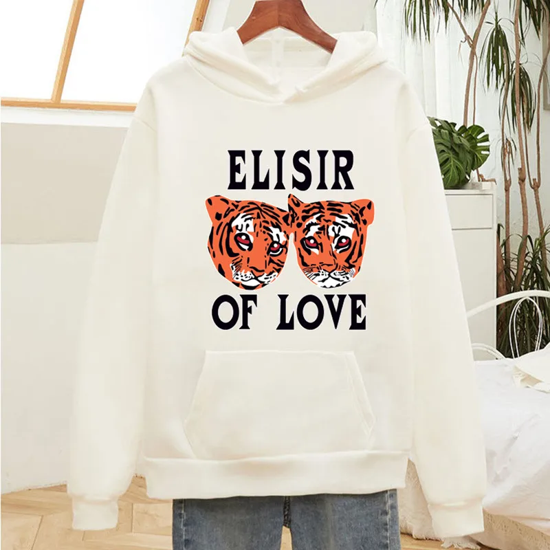 

Autumn Winter Print Tiger Cute Hooded Women Harajuku Oversize Warm Casual Hoodies Ladies Fleece Pullover Female Sweatshirt Fall