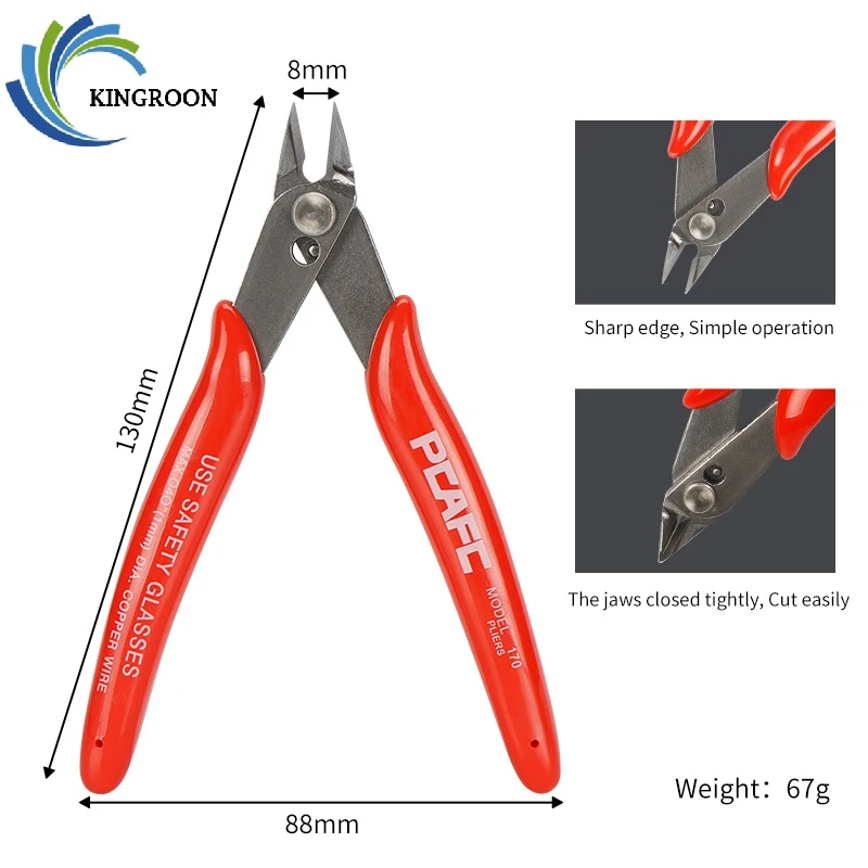 Tools & Equipment PCAFC Model170 Wire Cutters Side Flush Cutting Pliers Nippers for