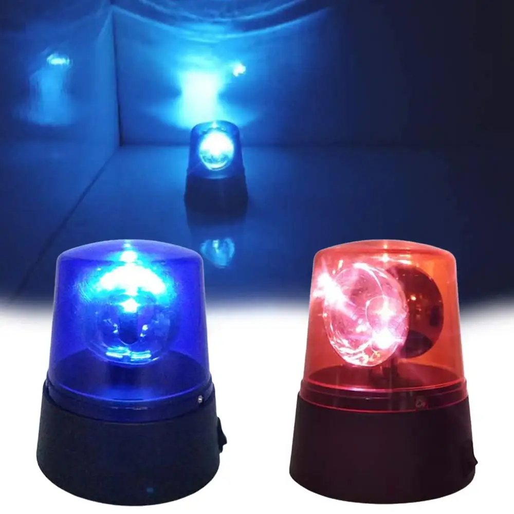 Mini luz LED giratoria de 3 pulgadas, 360 grados, con batería, para DJ, luz estroboscópica de escenario, luces de escritorio, luz de noche intermitente para fiesta