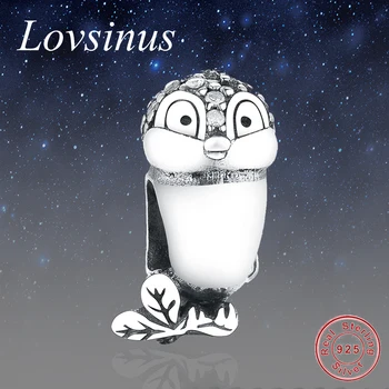 

Hot Sale s925 Sterling Silver SNOW WHITE'S BIRD Beads Charm fit Original Pandora Bracelets Charms Women Kids DIY Jewelry Making
